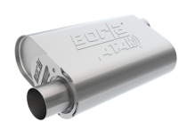 Crate Ljuddämpare Chevrolet Small Block 283 / 327 / 350 CID V8 Stock Output 2.5'' Offset Inlopp / 2.5'' Offset Utlopp ATAK Borla